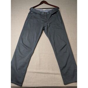 Peter Millar Signature Sateen Five-Pocket Pants Mens 33x30 Gray Blue